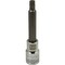 Dynamic Tools 1/2 Drive Torx Head, T45 Long Bit, Chrome Finish Socket D013745 - alternate 1